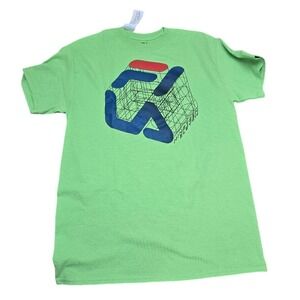 NWT Fila Cubish Tee‎ Limepunch Graphic T-Shirt Short Sleeve Mens M